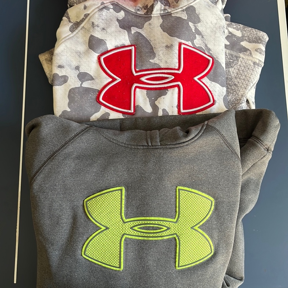 Youth XL under Armour hoodies
